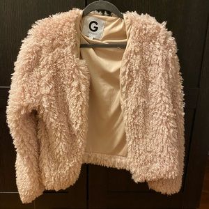Pink Guess Fuzzy Jacket